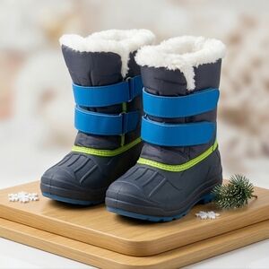 MORENDL Toddler Winter Snow Boots Waterproof Insulated Sz 10